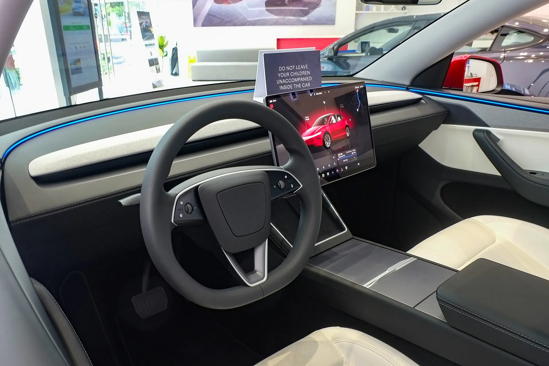 Tesla Model Y interior dashboard