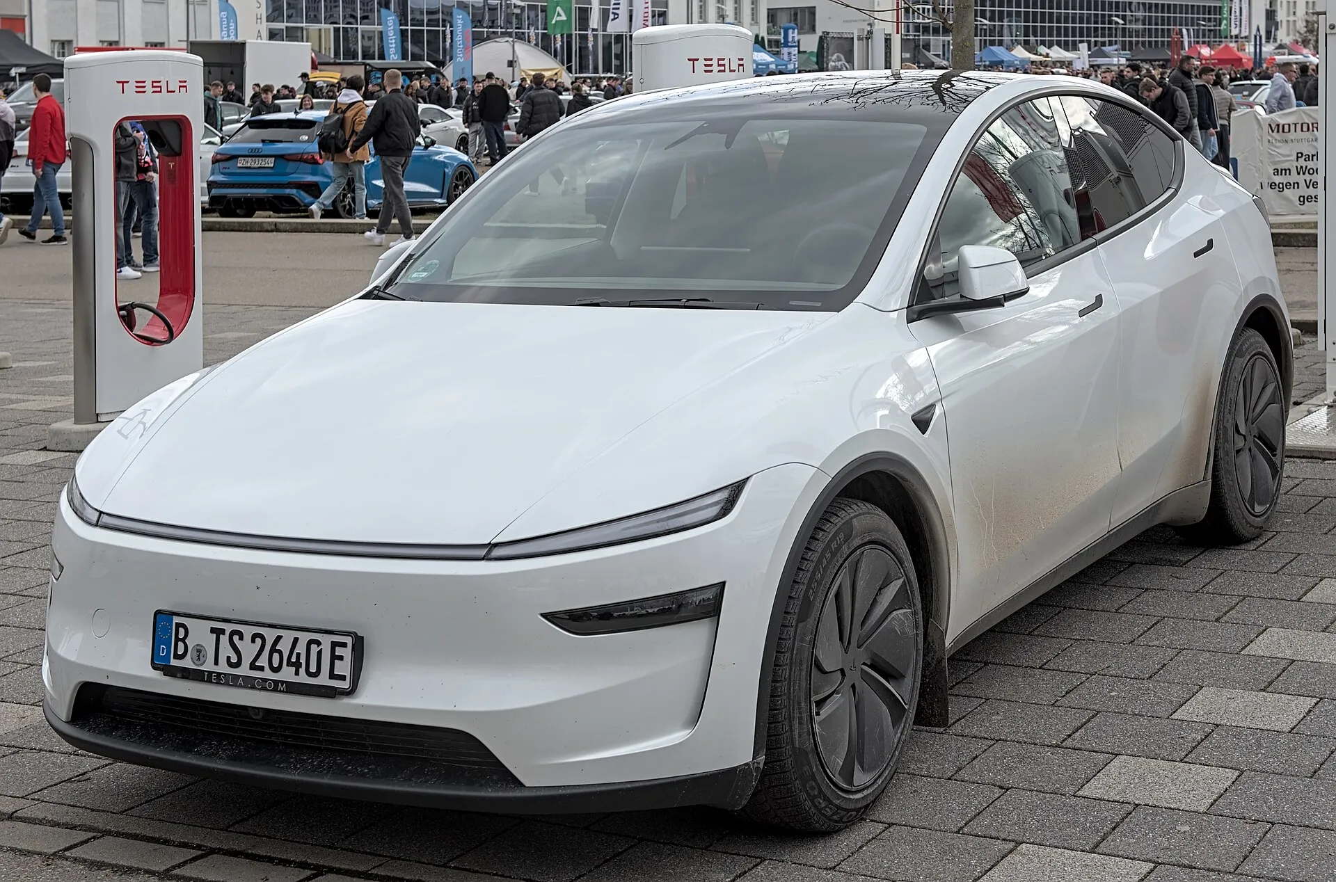 Tesla Model Y charging station