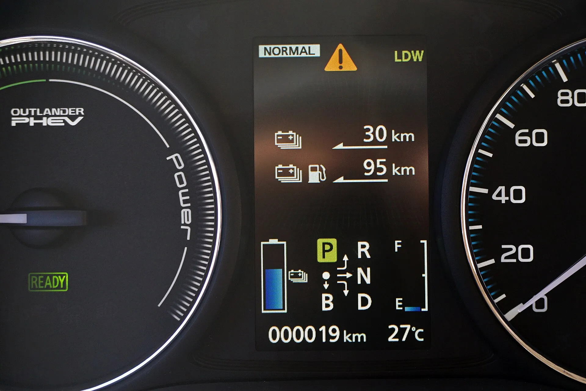 Mitsubishi Outlander PHEV driving